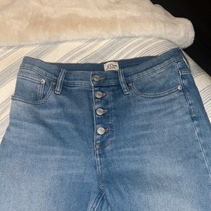JCREW 10” Billie Crop Jeans in a size 29